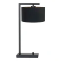 table lamp STANG down, with switch, with shade, with plug E27 IP20, black matt dimmable