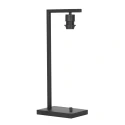 Steinhauer table lamp STANG down, with switch, with shade, with plug E27 IP20, black matt dimmable