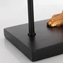 anne light & home table lamp ANIMAUX - SURICATE up, with switch, with shade, with plug E27 IP20, black matt 