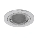 Lumière encastrée PÉLITE SPOT rond, pivotant GU10 IP20, acier brossé gradable