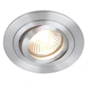 Steinhauer Lumière encastrée PÉLITE SPOT rond, pivotant GU10 IP20, acier brossé gradable