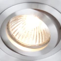 Steinhauer Lumière encastrée PÉLITE SPOT rond, pivotant GU10 IP20, acier brossé gradable