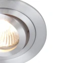 Steinhauer Lumière encastrée PÉLITE SPOT rond, pivotant GU10 IP20, acier brossé gradable