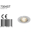 Steinhauer Lumière encastrée PÉLITE SPOT rond, pivotant GU10 IP20, acier brossé gradable