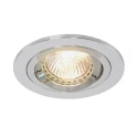 Steinhauer Lumière encastrée PÉLITE SPOT rond, pivotant GU10 IP20, acier brossé gradable
