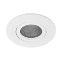 Lumière encastrée PÉLITE SPOT rond, pivotant GU10 IP20, blanc mat gradable