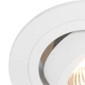 Steinhauer Lumière encastrée PÉLITE SPOT rond, pivotant GU10 IP20, blanc mat gradable