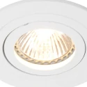 Steinhauer Lumière encastrée PÉLITE SPOT rond, pivotant GU10 IP20, blanc mat gradable