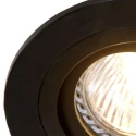 Steinhauer Lumière encastrée PÉLITE SPOT rond, pivotant GU10 IP20, noir mat gradable