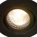 Steinhauer Lumière encastrée PÉLITE SPOT rond, pivotant GU10 IP20, noir mat gradable