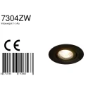 Steinhauer Lumière encastrée PÉLITE SPOT rond, pivotant GU10 IP20, noir mat gradable