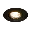 Steinhauer Lumière encastrée PÉLITE SPOT rond, pivotant GU10 IP20, noir mat gradable