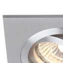 Steinhauer Lumière encastrée PÉLITE SPOT pivotant, carré GU10 IP20, acier brossé gradable
