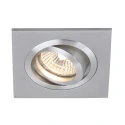 Steinhauer Lumière encastrée PÉLITE SPOT pivotant, carré GU10 IP20, acier brossé gradable