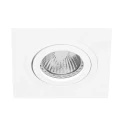 Lumière encastrée PÉLITE SPOT pivotant, carré GU10 IP20, blanc mat gradable