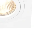 Lumière encastrée PÉLITE SPOT pivotant, carré GU10 IP20