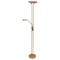 Mexlite Floor lamp BIRON, 2 flames, bronze
