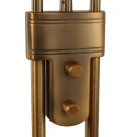 Mexlite Lampadaire BIRON à 2 flammes IP20, bronze, blanche gradable