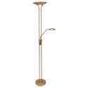 Mexlite Lampadaire BIRON à 2 flammes IP20, bronze, blanche gradable