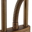 Mexlite Lampadaire BIRON à 2 flammes IP20, bronze, blanche gradable
