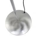 Mexlite Lampadaire BIRON avec bras flexible, avec variateur tactile IP20, acier brossé gradable