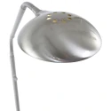 Mexlite Lampadaire BIRON avec bras flexible, avec variateur tactile IP20, acier brossé gradable