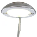 Mexlite Lampadaire BIRON avec bras flexible, avec variateur tactile IP20, acier brossé gradable