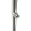 Mexlite Lampadaire BIRON avec bras flexible, avec variateur tactile IP20, acier brossé gradable