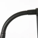 Mexlite floor lamp BIRON with switch, with flex arm IP20, black matt dimmable