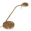 Lampe de table BIRON à 1 flamme IP20, bronze, blanche gradable