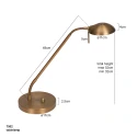 Mexlite Mexlite Table lamp BIRON, 1 flame, bronze