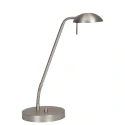 Mexlite Lampe de table BIRON avec bras flexible, avec variateur tactile IP20, acier brossé gradable