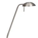 Mexlite Lampe de table BIRON avec bras flexible, avec variateur tactile IP20, acier brossé gradable