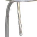 Mexlite Lampe de table BIRON avec bras flexible, avec variateur tactile IP20, acier brossé gradable