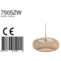 Steinhauer pendant luminaire SPARKLED LIGHT - IKARO 1 flame, round E27 IP20, beech, natural colour dimmable