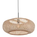 Steinhauer pendant luminaire SPARKLED LIGHT - IKARO 1 flame, round E27 IP20, beech, natural colour dimmable
