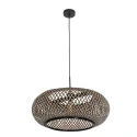 pendant luminaire SPARKLED LIGHT - IKARO 1 flame, round E27 IP20, beech, natural colour dimmable