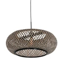 Steinhauer pendant luminaire SPARKLED LIGHT - IKARO 1 flame, round E27 IP20, beech, natural colour dimmable