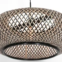 Steinhauer pendant luminaire SPARKLED LIGHT - IKARO 1 flame, round E27 IP20, beech, natural colour dimmable