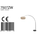 floor lamp SPARKLED LIGHT - IKARO ribbed, cylindrical, with switch, with shade, adjustable E27 IP20