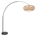 floor lamp SPARKLED LIGHT - IKARO ribbed, cylindrical, with switch, with shade, adjustable E27 IP20