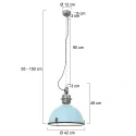 Steinhauer pendant luminaire BIKKEL - Ø 42CM 1 flame, medium E27 IP20, brown, pied dimmable
