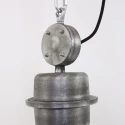 Steinhauer Luminaire à suspension BIKKEL - Ø 42CM à 1 flamme, médium E27 IP20, gris béton gradable