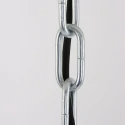 Steinhauer Luminaire à suspension BIKKEL - Ø 42CM à 1 flamme, médium E27 IP20, gris béton gradable
