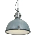 Steinhauer Luminaire à suspension BIKKEL - Ø 42CM à 1 flamme, médium E27 IP20, gris béton gradable