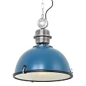 Steinhauer pendant luminaire BIKKEL - Ø 42CM 1 flame, medium E27 IP20, drak blue dimmable