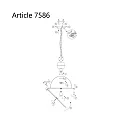 Steinhauer pendant luminaire BIKKEL - Ø 42CM 1 flame, medium E27 IP20, drak blue dimmable