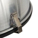 Steinhauer Luminaire à suspension BIKKEL - Ø 42CM à 1 flamme, médium E27 IP20, brillant, acier gradable