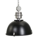 Steinhauer pendant luminaire BIKKEL - Ø 42CM 1 flame, medium E27 IP20, black matt dimmable