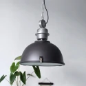 Steinhauer pendant luminaire BIKKEL - Ø 42CM 1 flame, medium E27 IP20, black matt dimmable